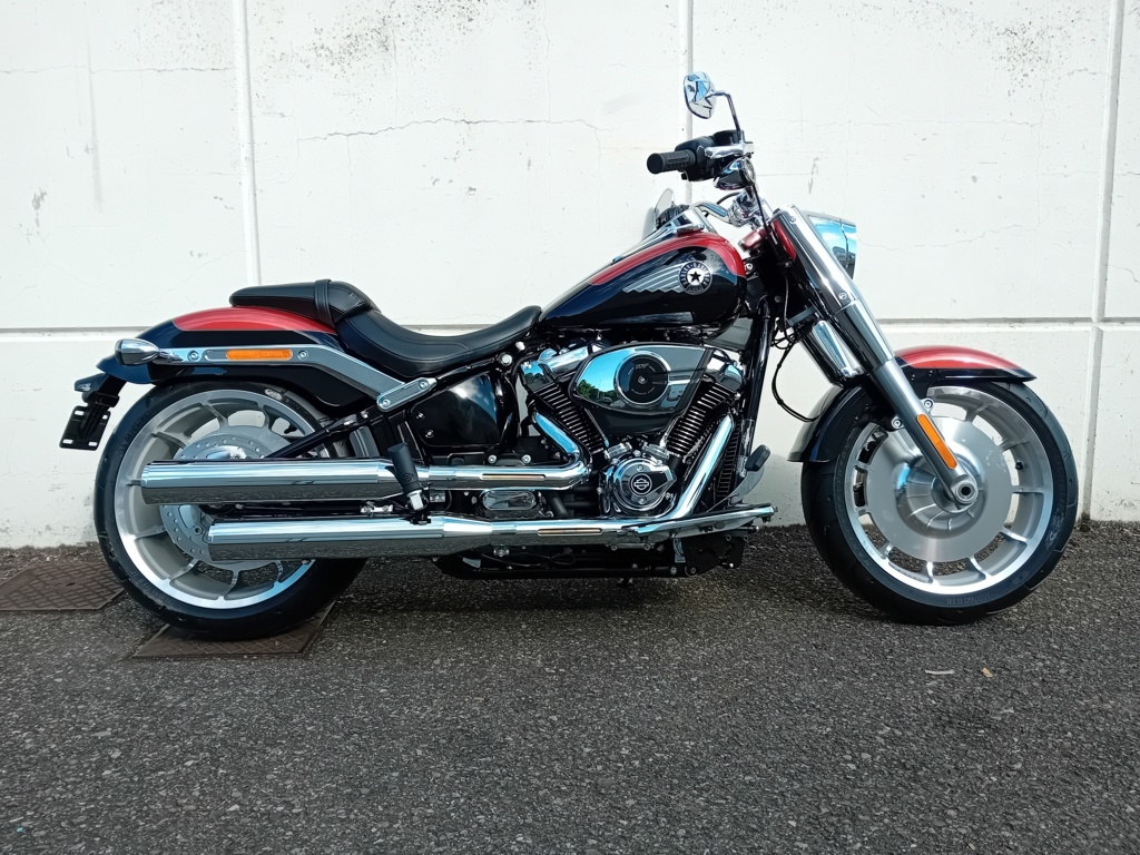 Harley Davidson Fat Boy® whiskey fire/vivid black